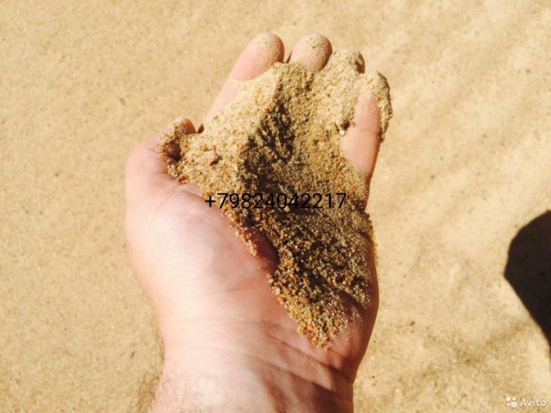 Песок карьерный намывной