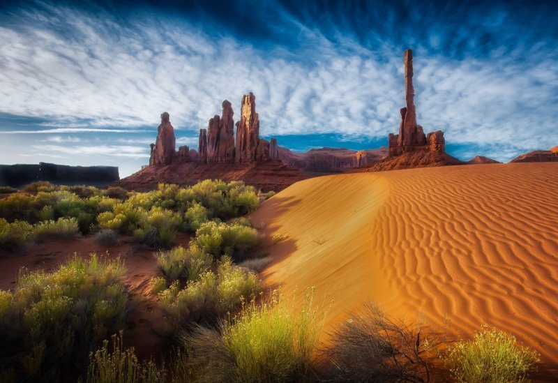 Пустыня Аризона Долина красных замков