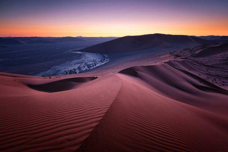 Пустыня Намиб в Африке