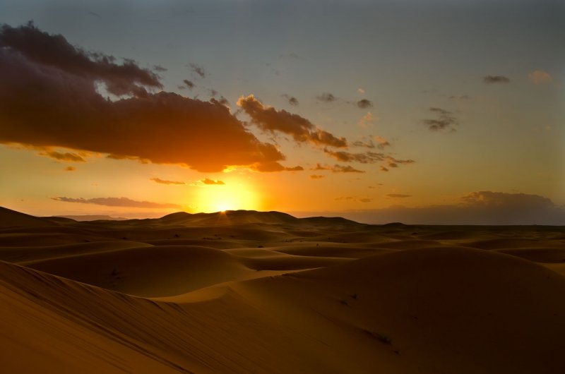 Закат в пустыне