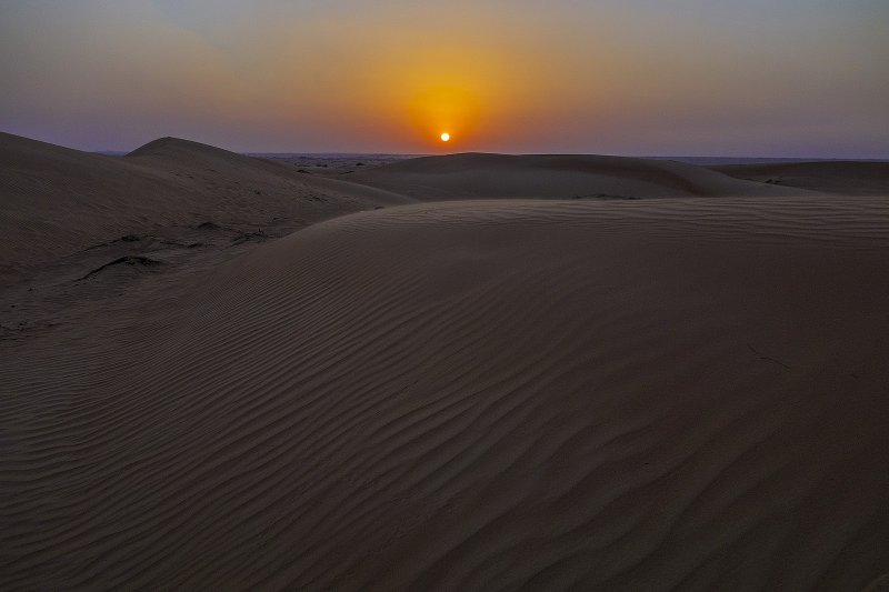 Закат в пустыне Гоби
