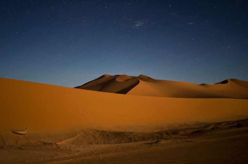 Египет пустыня ночь
