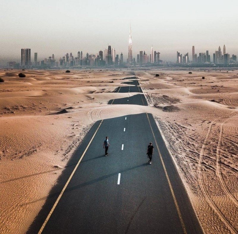 Дорога Дубай Абу Даби