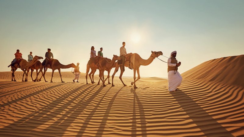 Туристический центр в пустыне Абу Даби