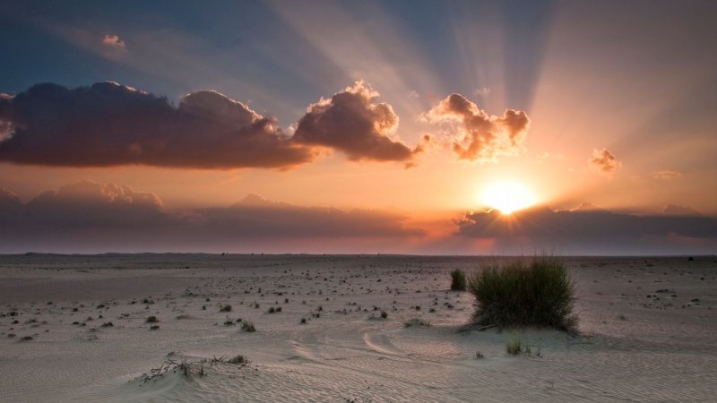 Восходы и закаты солнца в пустыне