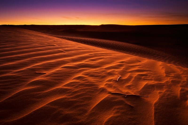 Пустыня с красным песком