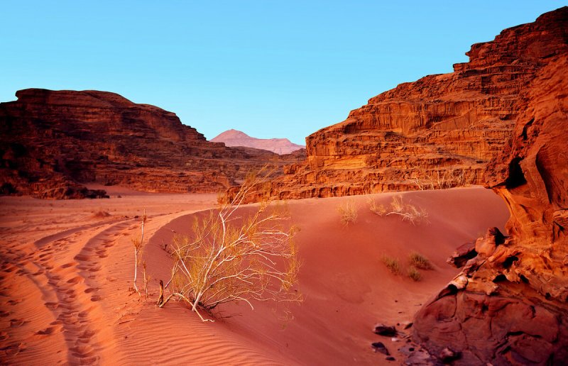 Пустыни с красным песком