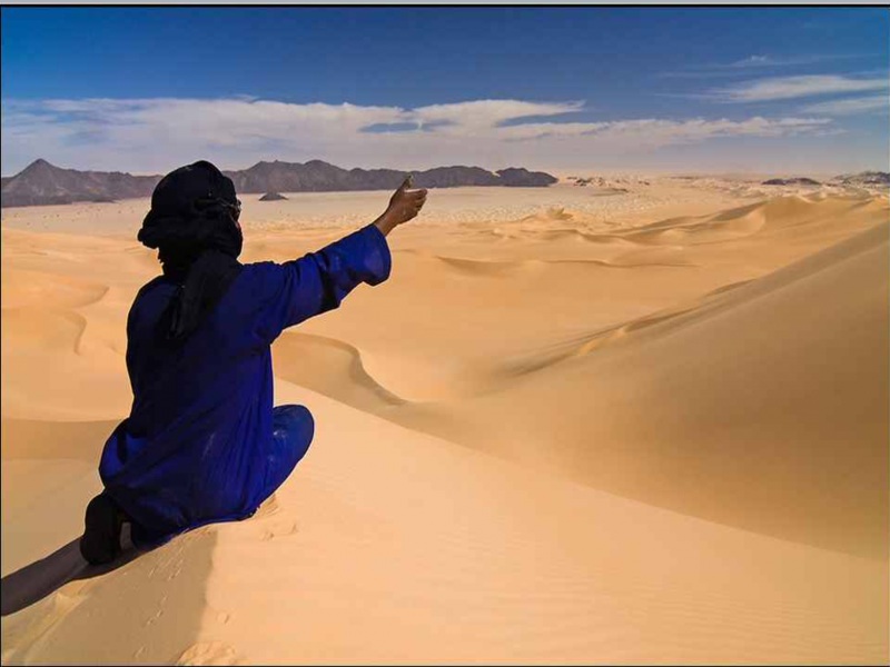 Смиренный человек в пустыне