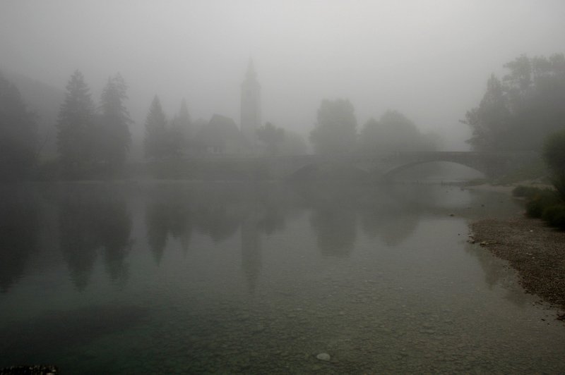 Туман и река Эстетика
