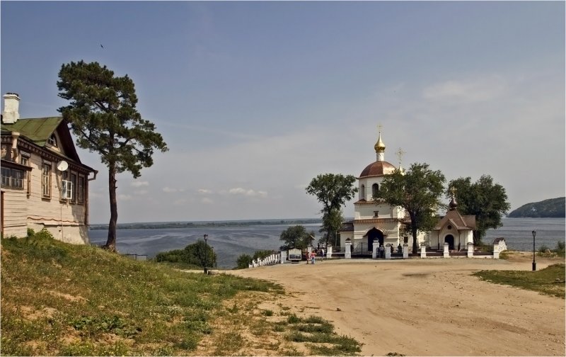 Деревня Волга река Волга