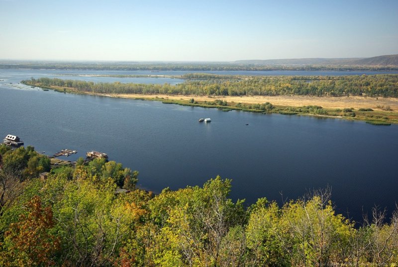 Река Волга в Самаре