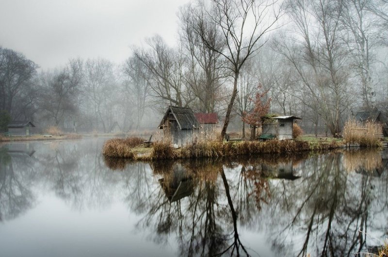 Рыбацкая деревня в Венгрии