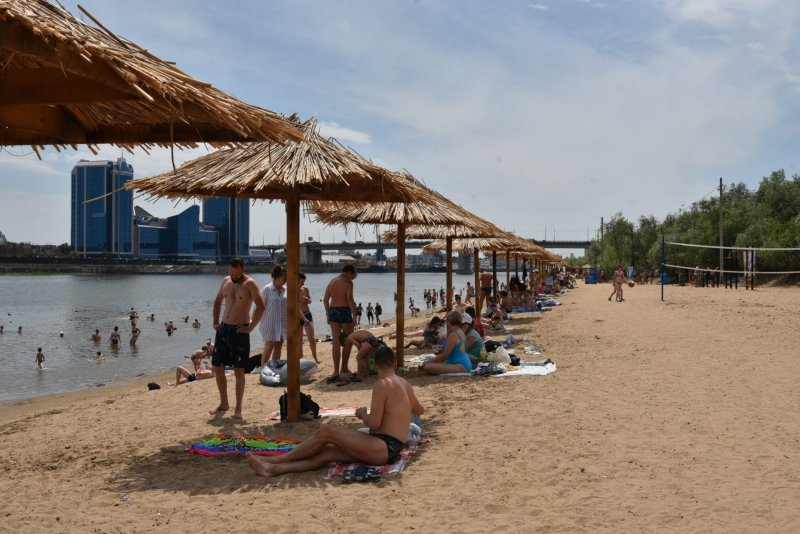 Городской пляж Астрахань 2019
