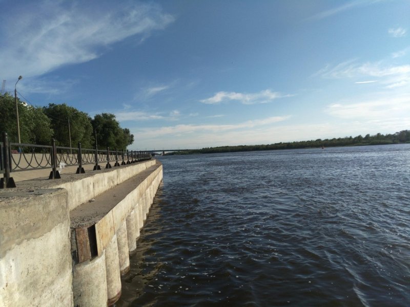 Астрахань Комсомольская набережная реки
