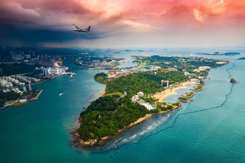 Сингапур остров Сентоза остров Сентоза: пляжи