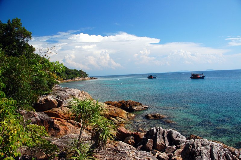 Пляж голубая Лагуна Малайзия