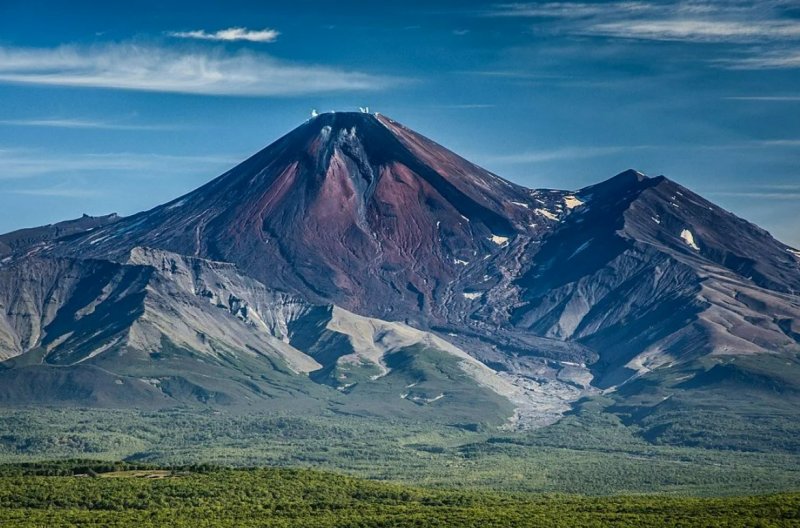 Вулкан Авача на Камчатке