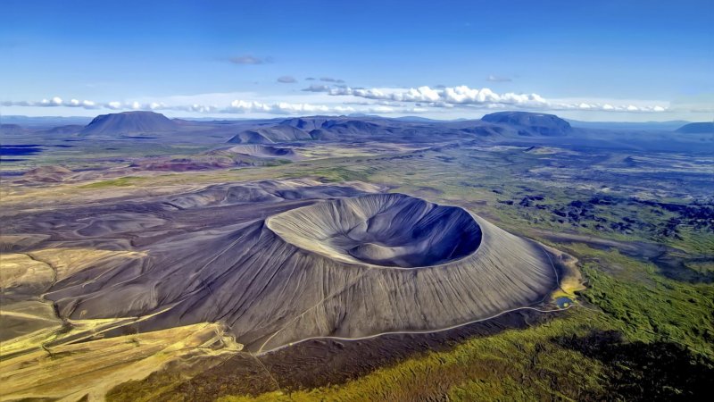 Исландия кратер вулкана