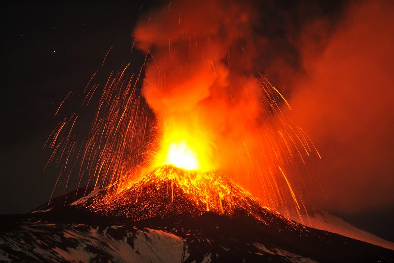 Извержение вулкана Этна 1669