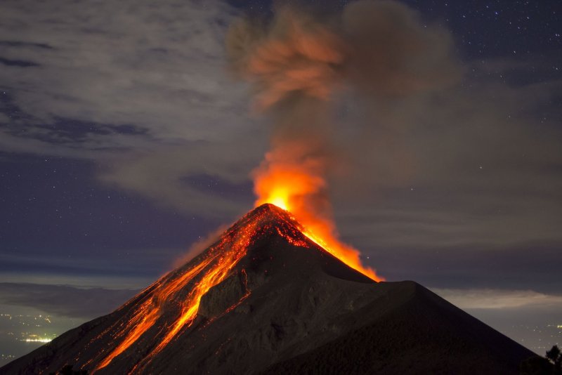 Ключевской вулкан извержение 2020
