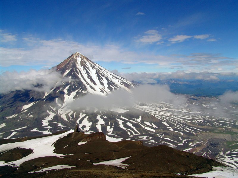 Корякский и Авачинский вулкан Камчатка
