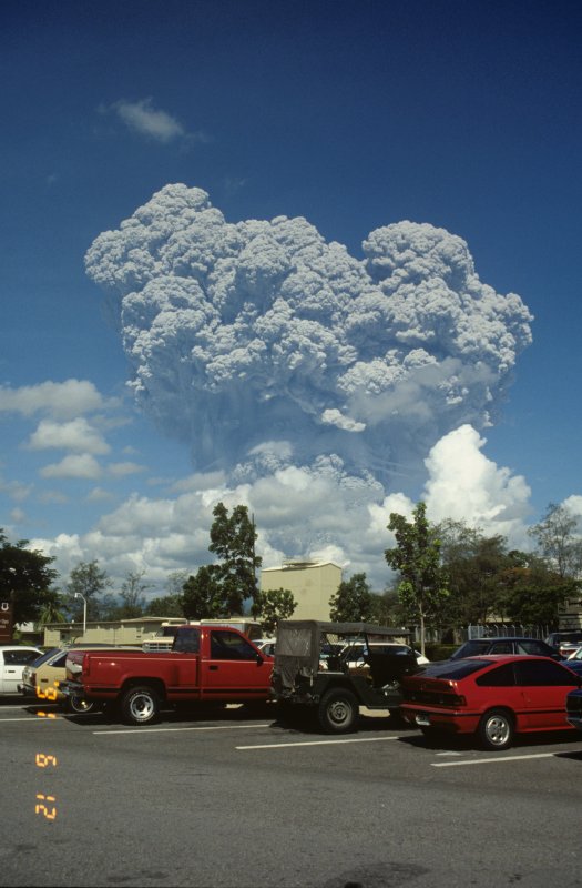 Вулкан Тамбора после извержения