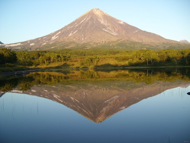 Корякский и Авачинский вулкан Камчатка
