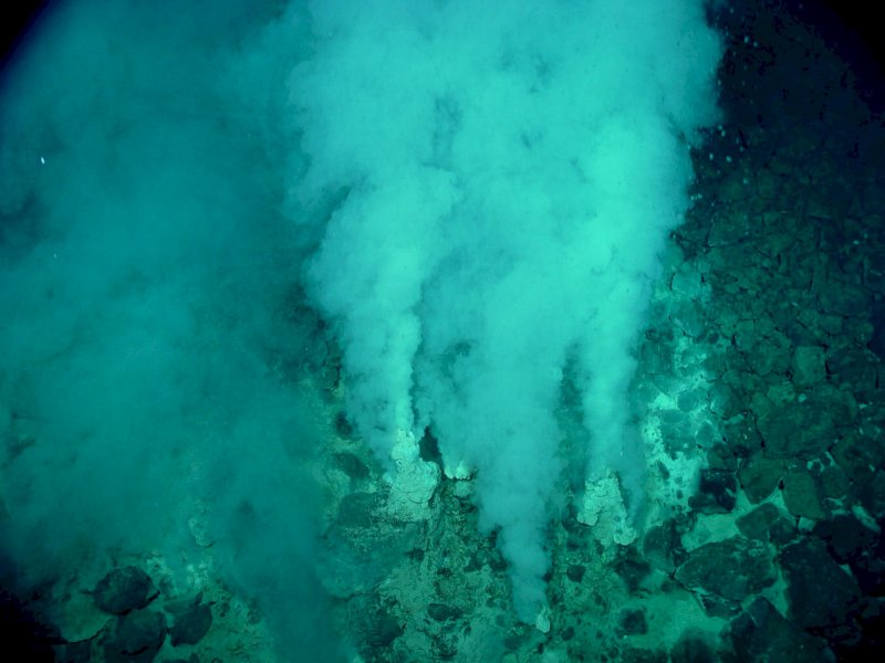 Черные курильщики». Гидротермальные источники в океане.