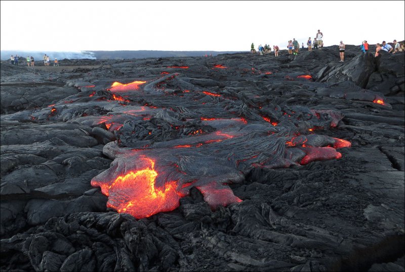 Гавайские острова вулкан Килауэа