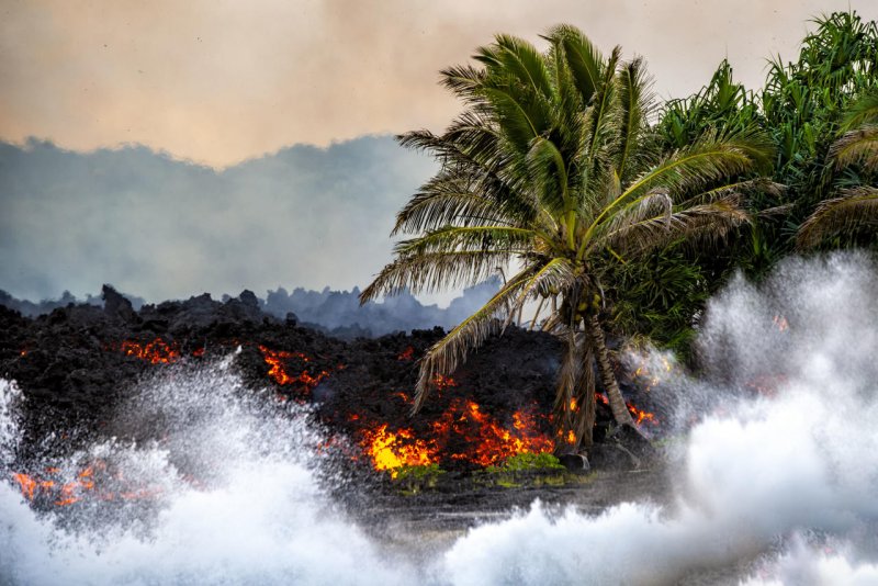 Извержение вулкана Килауэа Гавайские острова