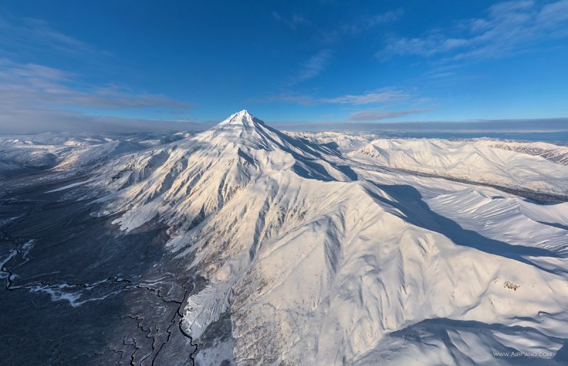 Камчатка Вилючинский вулкан зима