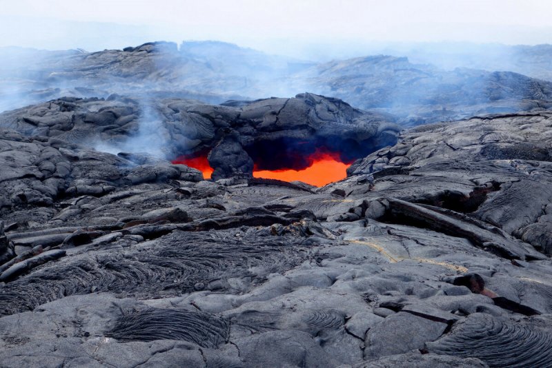 Активный вулкан на территории Гавайских островов