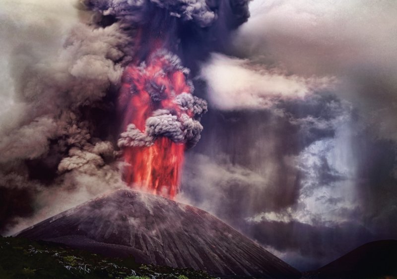 Извержение вулкана Толбачик 1975 Гиппенрейтер