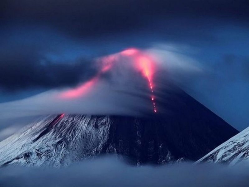 Вулкан Толбачик извержение 2012