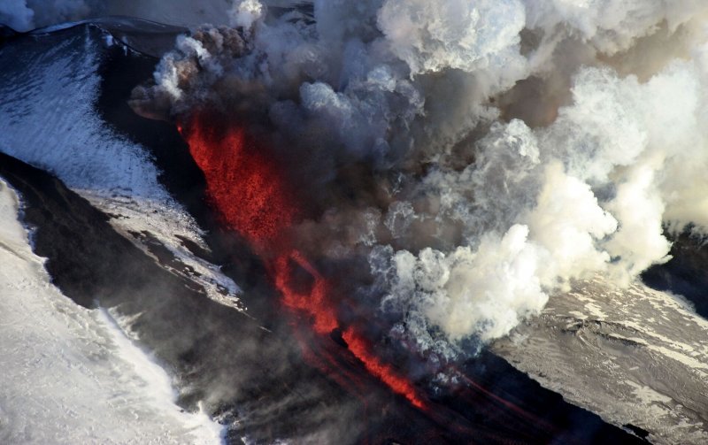 Вулкан Шивелуч извержение 2019