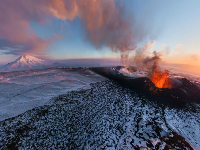 Камчатка вулкан Ключевская сопка