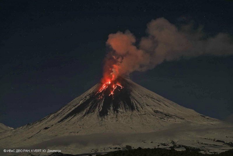 Ключевской вулкан на Камчатке