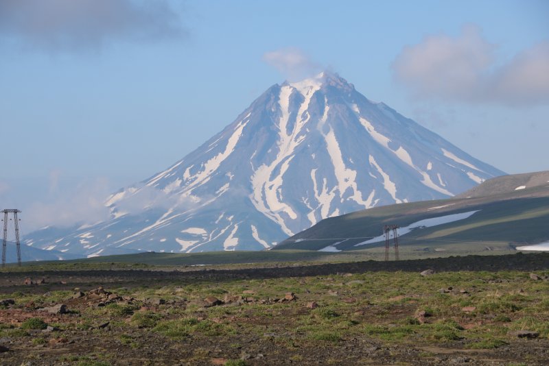 Вулканическая порода Мутновский вулкан