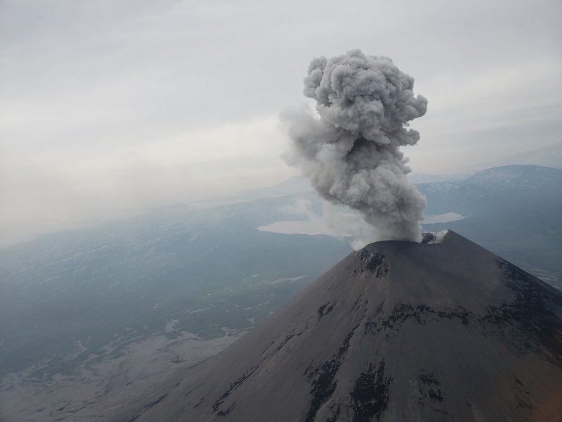 Карымская сопка вулкан извержение