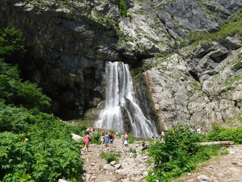 Озеро Рица Абхазия Гегский водопад