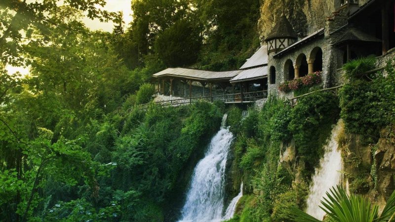 Швейцария водопад