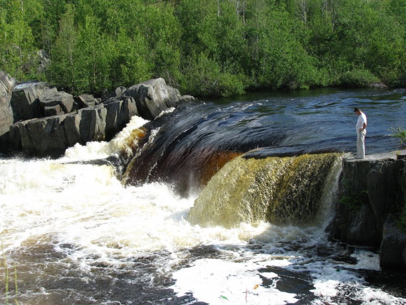 Водопад Шойрукша в Беломорске