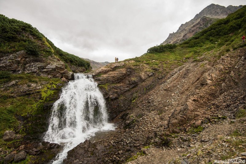 Водопад сосулька Камчатка