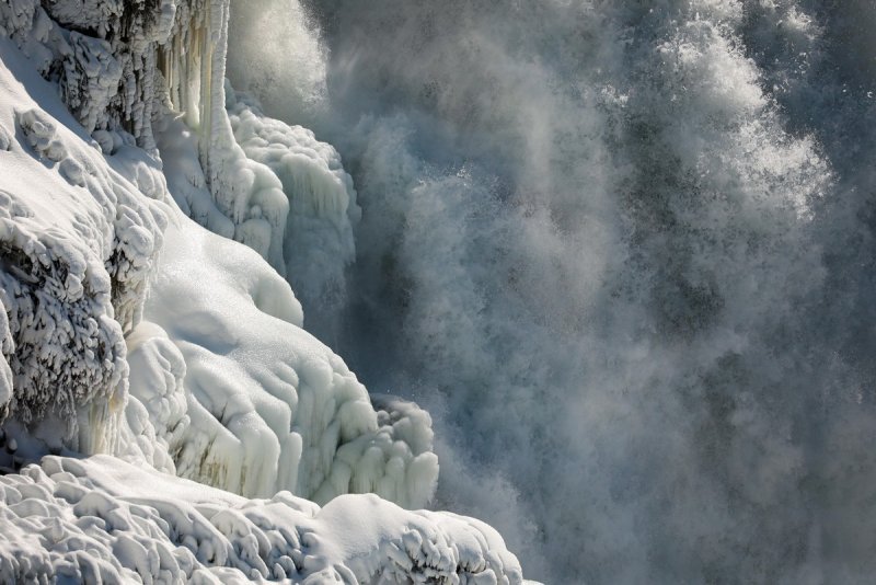 Замерзший водопад Ниагара