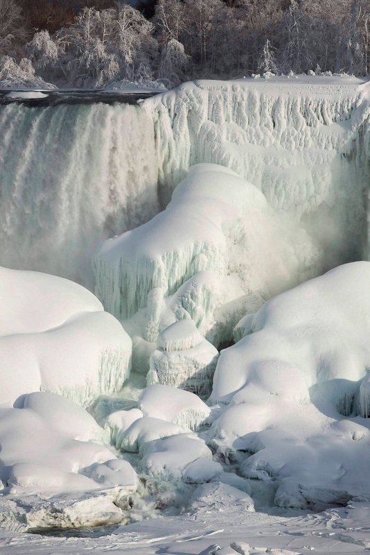 Замерзший Ниагарский водопад 1912