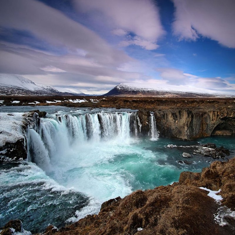 Золотой водопад Гюдльфосс Исландия