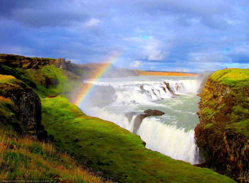 Водопад факси Исландия