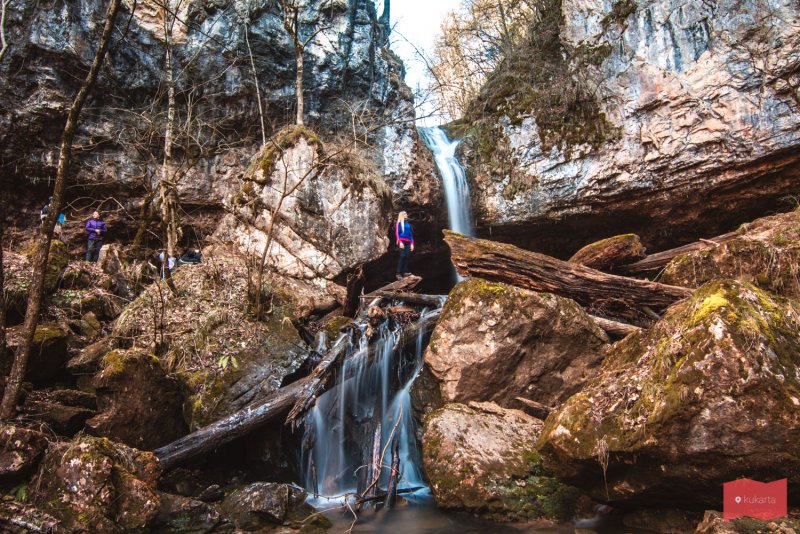 Гуамское ущелье водопады