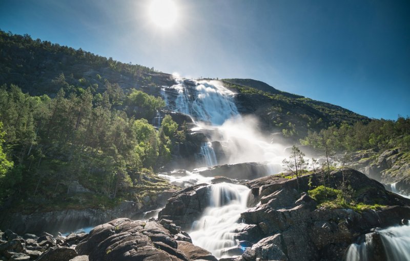 Водопад Кьерагфоссен Норвегия
