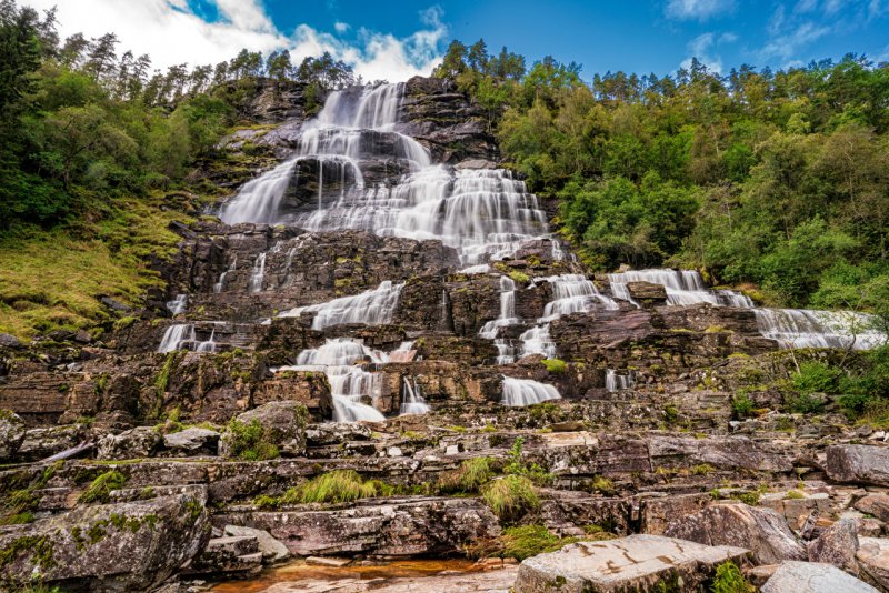 Водопад Твиндефоссен Норвегия